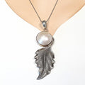 Bluekey A-Rank Silver Mabu Pearl Raw Necklace 250501-14 (33525586A)