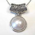 Bluekey A-grade antique maharaja pearl necklace250501-06 (33525587A)