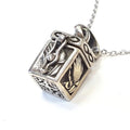 Bluekey Silver925 silver rectangular box necklace 250502-06 (33538199A)