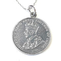Bluekey Silver 925 silver emperor coin necklace 250502-04 (33538202A)