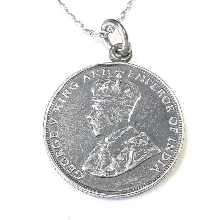 Bluekey Silver 925 silver emperor coin necklace 250502-04 (33538202A)