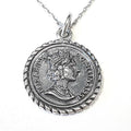 Bluekey Silver 925 silver queen coin necklace 250502-01 (33538203A)