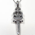 Bluekey Silver925 silver king sword necklace 250502-14 (33538204A)