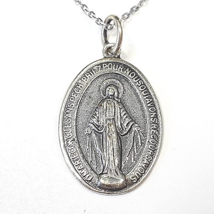 Bluekey Silver 925 Maria silver coin necklace 250502-05 (33538205A)