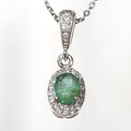 Bluekey A-grade Green Emerald Gem Pendant 250503-04 (33539615A)