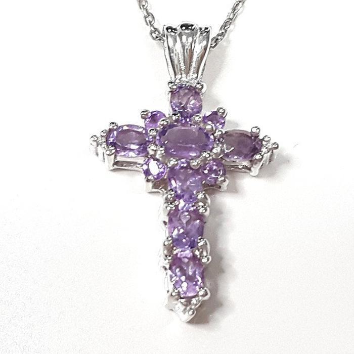 Bluekey AA-grade Cross Pearl Necklace 250504-09 (33936020A)