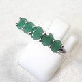 Blue K AA Grade Antique Green Emerald Raw Stone Ring 250507-08 (34572120A)