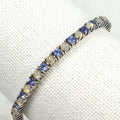 Bluekey AA-grade Tanzanite Opal Rough Bracelet 250508-23 (35659966A)