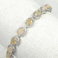 BlueKe AA Grade Simple Milk Opal Raw Stone Bracelet 250508-16 (35659970A)
