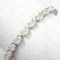 Bluekey AAA Grade Simple Milk Opal Raw Gem Bracelet 250508-13 (35659978A)
