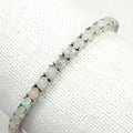 Bluekey AA-grade Simple Milk Opal Raw Stone Bracelet 250508-11 (35659980A)