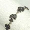 Bluekey A-grade Silver925 Macassar rough bracelet 250508-02 (35659982A)