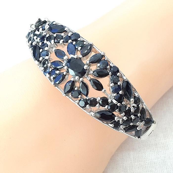 Bluekey AA Grade 17cm Sapphire Raw Bracelet 250901-25 (40953576A)