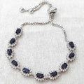 Bluekey AA-grade Sapphire Raw Bracelet 250901-15 (40953584A)