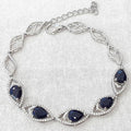 Bluekey A-grade sapphire bracelet 20-24cm (40953585A)