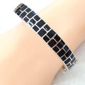 Bluekey A-grade 17-8cm Black Onyx Raw Bracelet 250901-10 (40953590A)