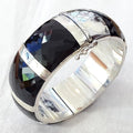 Bluekey AA-grade 17-8cm Black Onyx Raw Bracelet 250901-11 (40953592A)