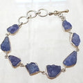 Bluekey A-grade Antique Tanzanite Raw Gem Bracelet 250901-01 (40953605A)