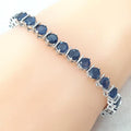 Bluekey A-grade 18cm Sapphire raw bracelet 250901-21 (40953630A)
