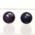 Bluekey Silver925 Freshwater Black Pearl Gem Earrings 250905-17 (41219026A)