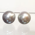 Bluekey Silver925 Gray Freshwater Pearl Earring 250905-06 (41219057A)