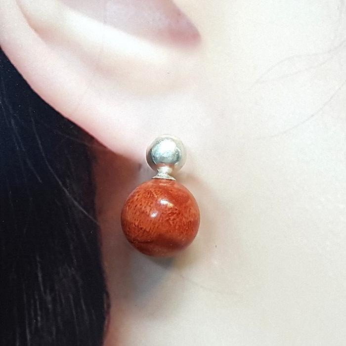 Bluekey A-grade Antique Moutianshu raw gemstone earphones 250904-22 (41219063A)