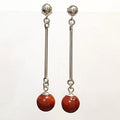 Bluekey A-grade Long Antique Moutshanhu Raw Gem Earring 250904-21 (41219065A)