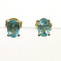 Bluekey A-grade Paraiba tourmaline raw gem earrings 250905-05 (41219067A)