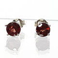 Bluekey AA Grade Mini Blood Garnet Raw Earring 250904-04 (41219078A)