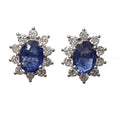 Bluekey AA-grade Blue Sapphire Raw Gemstone Earrings 250904-09 (41219080A)