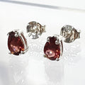 Bluekey AA Grade Mini Blood Garnet Raw Stone Earrings 250904-06 (41219082A)