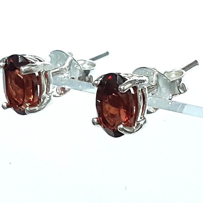 BlueKe AA-grade Blood Garnet Rough Earring 250904-01 (41219086A)