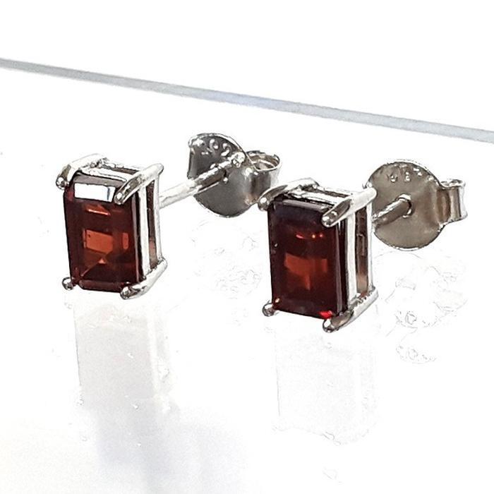 Bluekey AA Grade Mini Blood Garnet Rough Earring 250904-05 (41219088A)