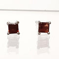 Bluekey AA-grade Mini Blood Garnet Raw Earring 250904-02 (41219089A)