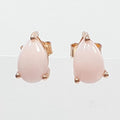 Bluekey AAA Grade Simple Pink Opal Gem Earring 250906-13 (41493527A)