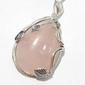 Bluekey AA-grade Pink Rose Quartz Pendant 210430-17n (43890490A)