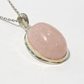 Bluekey A-grade Antique Pink Rose Quartz Raw Necklace 210430-08n (43890495A)