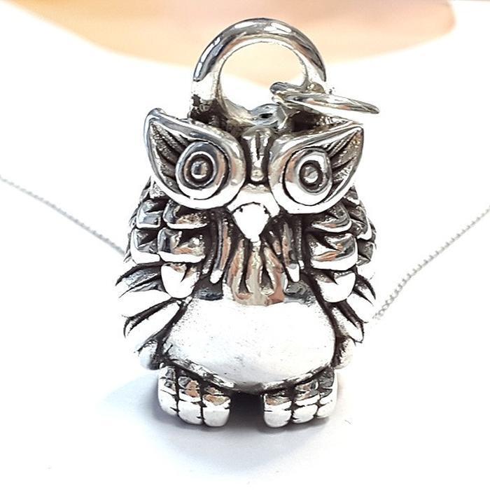 Bluekey Silver925 Owl Earring Necklace 251002-19n (43947929A)