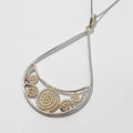 Bluekey silver925 antique sterling silver necklace 210515-06n