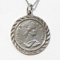 Bluekey silver925 silver pendant necklace 210429-09 coin (43947935A)