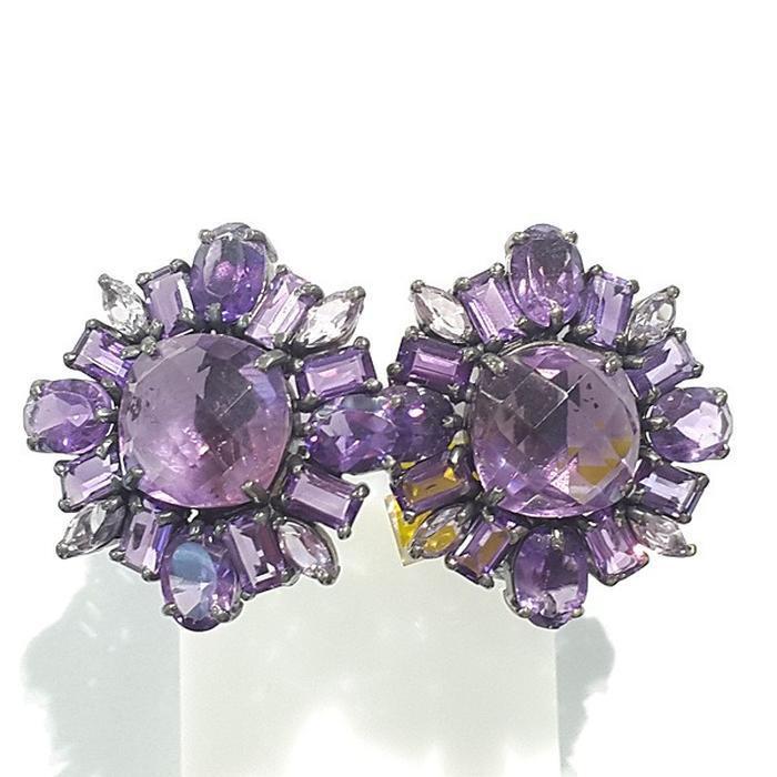 Bluekey AAA Grade Workpiece White Sapphire Earring 210812-06n (44012765A)