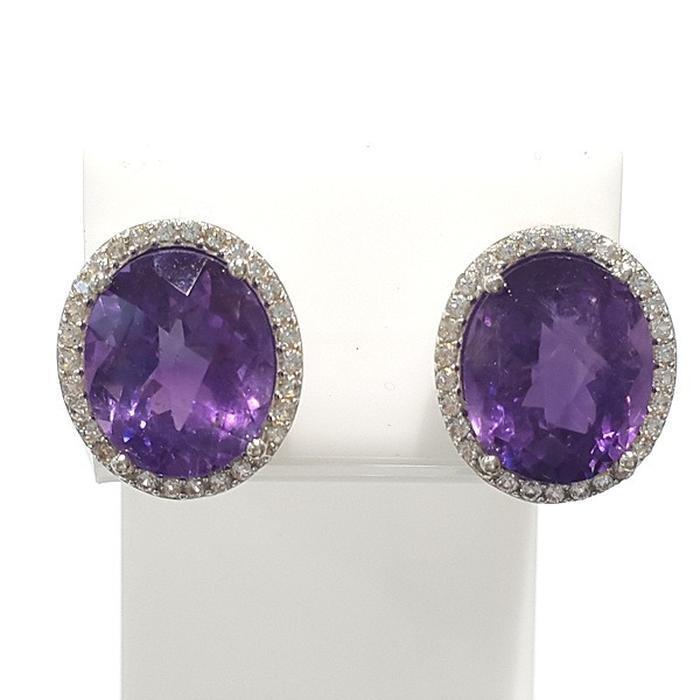 Bluekey AA-grade round diamond earrings 210812-02n (44012768A)