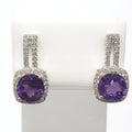 Bluekey AA Grade Square Diamond Earrings 210812-01n (44012769A)