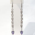 Bluekey A-grade silver 925 handcrafted synthetic stone earrings 220507-20n (44098599A)