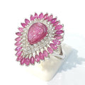 [Blue K] AAA Grade Masterpiece Red Ruby Raw Stone Ring 210907-14n (44280089A)