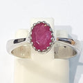 Blue K A Grade Simple Red Ruby Raw Stone Ring 211114-14n (44280145A)