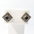 Bluekey Silver925 Black Onyx Gem Earrings 211024-02n (46611707)