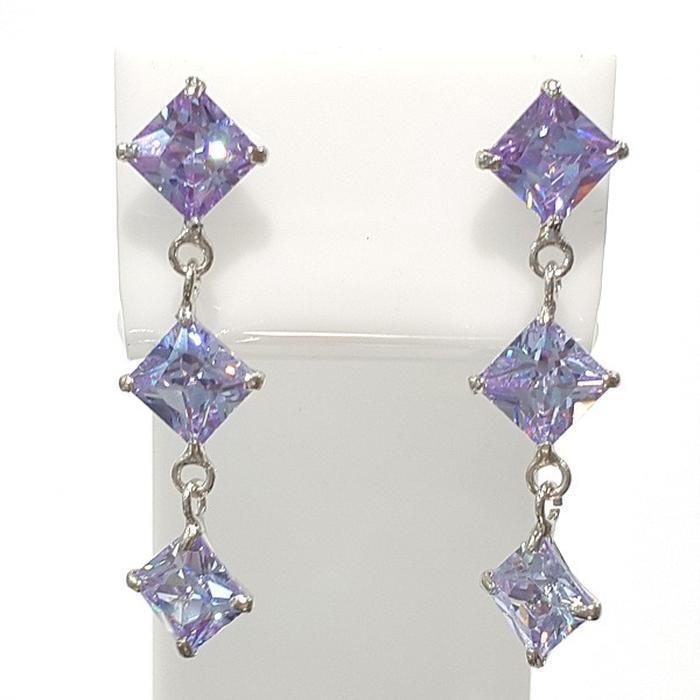 Bluekey Silver925 CZ Synthetic Earrings 210811-20n (46611712)