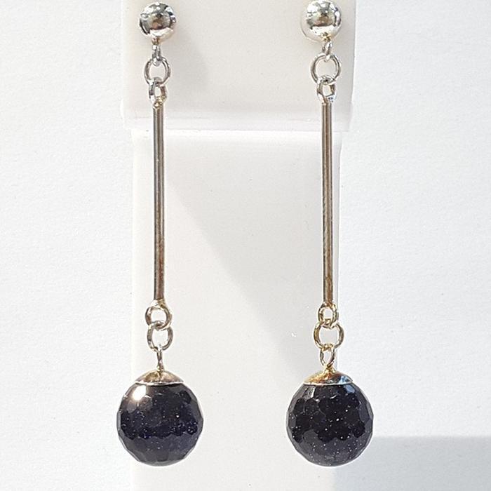 Bluekey AA Grade Long Qing Shasjin Synthesis Earings 211133-07n (46762548)