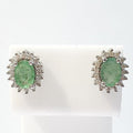 Bluekey A-grade Green Emerald Pearl Earrings 211212-02n (46776426)
